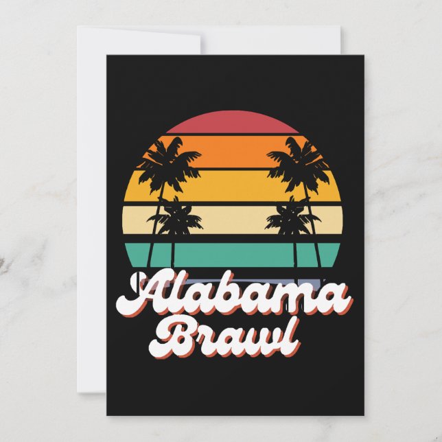 Alabama Brawl Inbjudningar (Framsida)