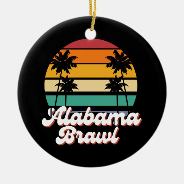 Alabama Brawl Julgransprydnad Keramik (Framsidan)