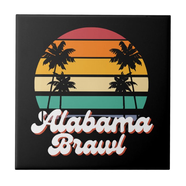Alabama Brawl Kakelplatta (Framsidan)