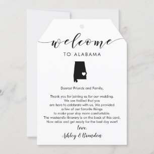 Alabama Bröllop Välkomsthälsning Märkre, Brev Itin