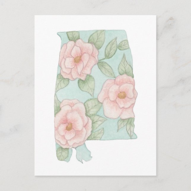 Alabama Camelias Vykort (Framsida)