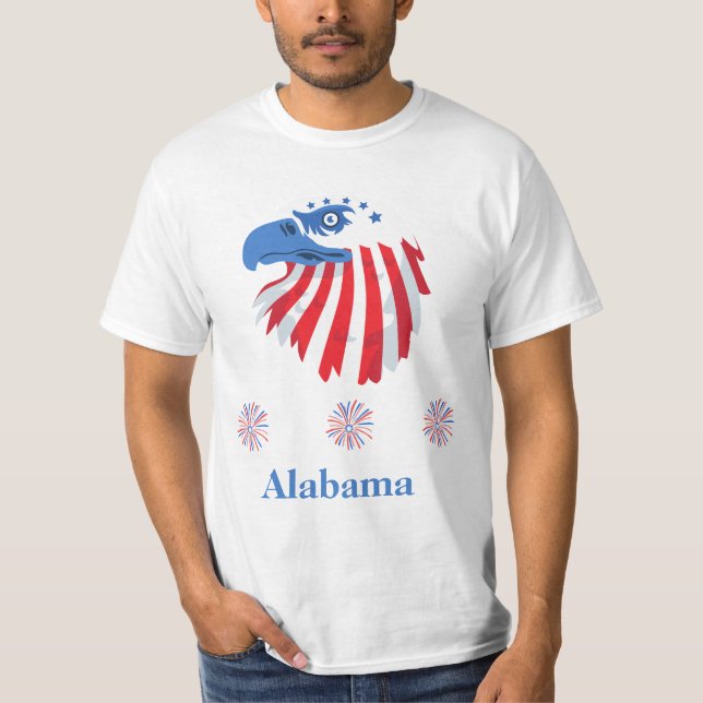 Alabama Celebrates: Glad självständighet D T Shirt (Framsida)