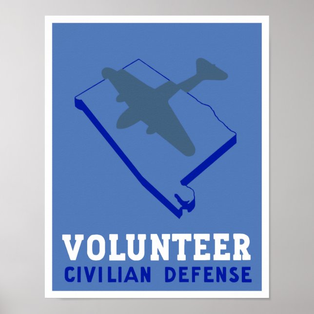 Alabama Civilian Defence - WPA Poster (Framsidan)