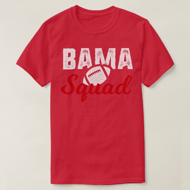 Alabama College Crimson-fotboll T Shirt (Design framsida)