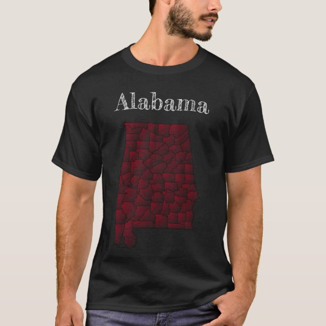 Alabama Countyn & Major Road T Shirt (Framsida)
