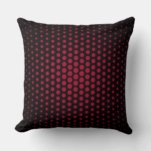 Alabama crimson Techno Dots Modern Black Kudde