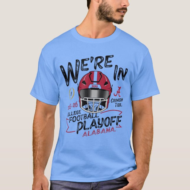 Alabama Crimson Tide College Football Playoff 2025 T Shirt (Framsida)
