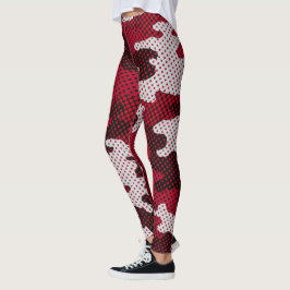 Alabama Crimson & White Bold Tide Camo Printed Leggings