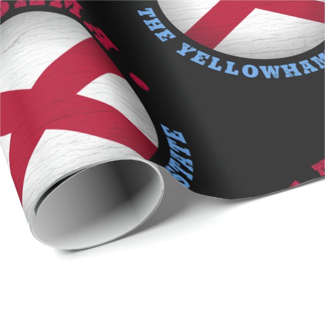 ALABAMA DELSTATSFLAGG PRESENTPAPPER (Rullad Hörn)