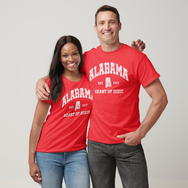 Alabama,Dixiens hjärta T Shirt (Unisex)