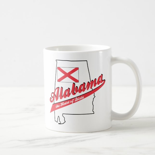 Alabama - Dixies hjärta Kaffemugg (Höger)