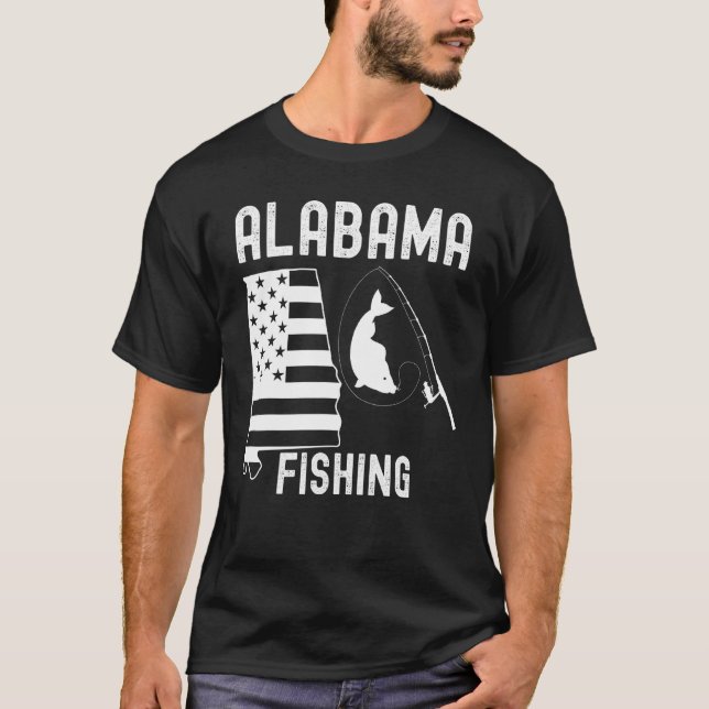 Alabama-fiske av För manar kvinnor eller ungdom T Shirt (Framsida)