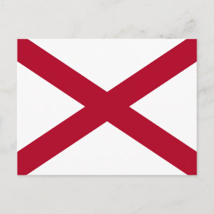 Alabama flagg postkort vykort