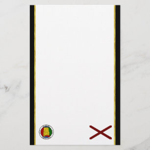 Alabama flagga brevpapper