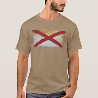 Alabama Flagga Grunge T Shirt