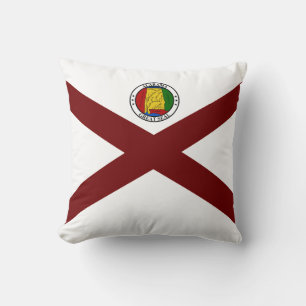 Alabama flagga kudde