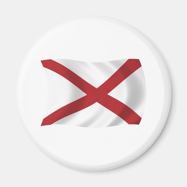 Alabama Flagga Magnet (Framsidan)