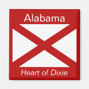 Alabama Flagga Magnet