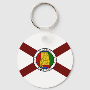 Alabama flagga nyckelring