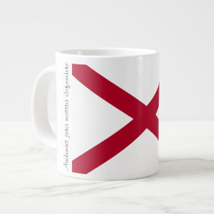 Alabama Flagga och Motto Mugg Jumbo Mugg