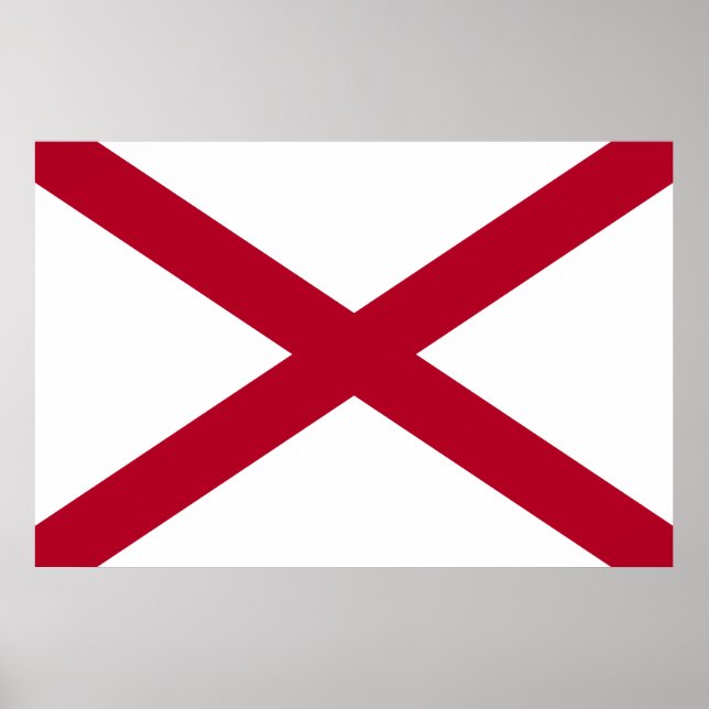 Alabama flagga poster (Framsidan)