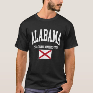 Alabama Flagga Yellowhammer State USA United State T Shirt