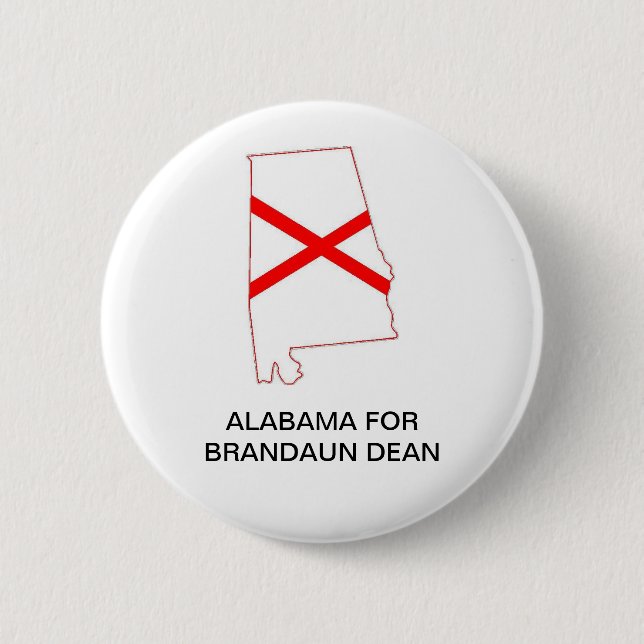 ALABAMA for BRANDAUN DEAN 2022 Senate Button Knapp (Framsida)