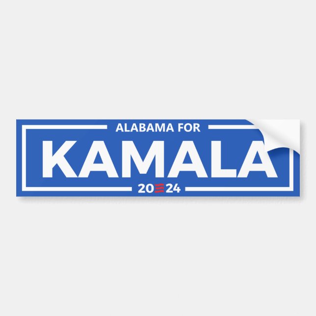 Alabama för Kamala 2024 Bildekal (Framsidan)