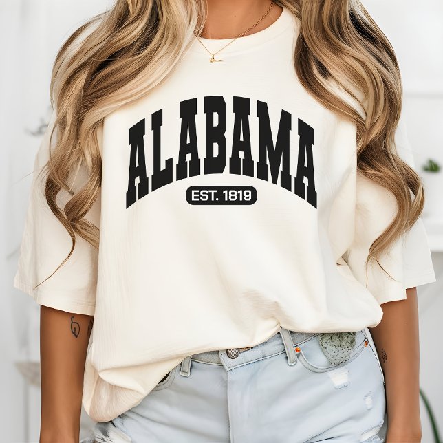 Alabama-fotbollsmatchens dagshirt för honom eller  t shirt (Alabama girl shirt, Alabama pride shirt, patriotic gift, Southern state shirt, college student gift)