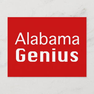 Alabama Genius Gifts Vykort