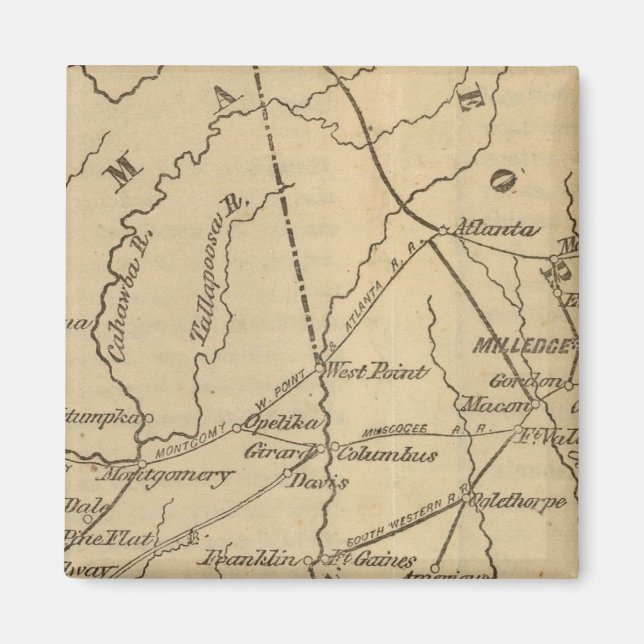 Alabama, Georgia, Florida Magnet (Framsidan)