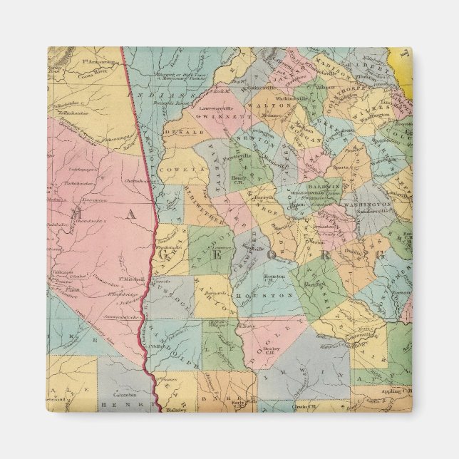 Alabama, Georgien Magnet (Framsidan)