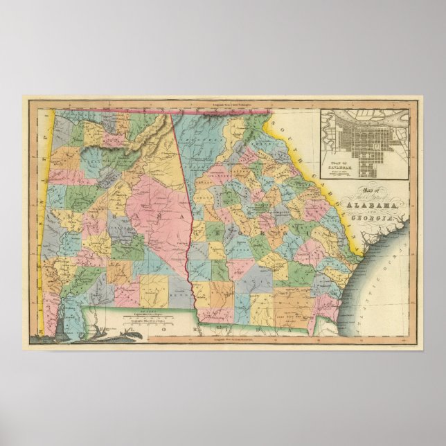 Alabama, Georgien Poster (Framsidan)