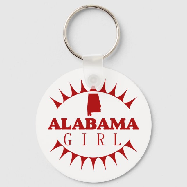 Alabama Girl Keychain Nyckelring (Framsida)
