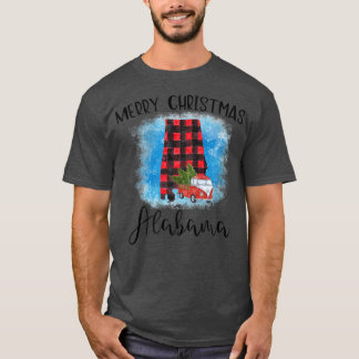 Alabama God jul Lastbil Buffalo Play Julafton T Shirt