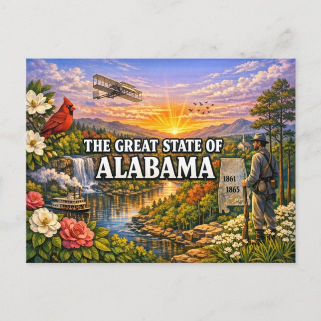 Alabama Greetings vykort  (Framsida)