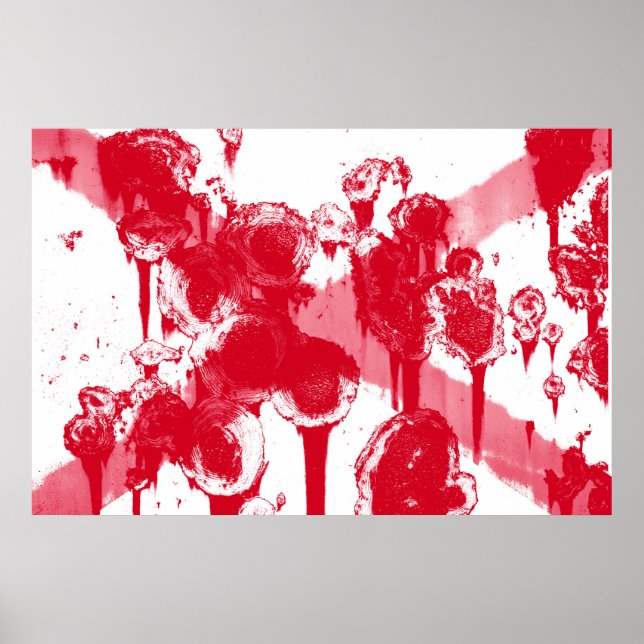 Alabama Grunge Statlig flagga Poster (Framsidan)