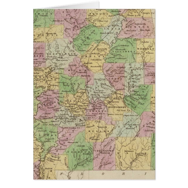 Alabama Hälsningskort (Framsidan)