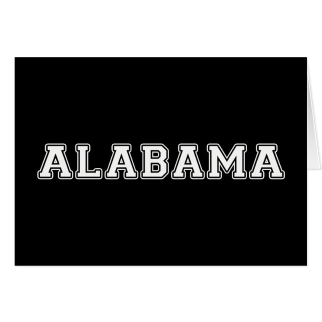 Alabama Hälsningskort (Framsidan Horizontal)