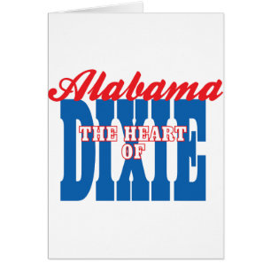 Alabama Heart of Dixie Hälsningskort