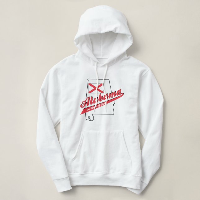 Alabama Heart of Dixie Hoodie för kvinnor Tee (Design framsida)