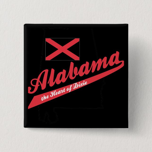 Alabama Heart of Dixie Knapp (Framsida)