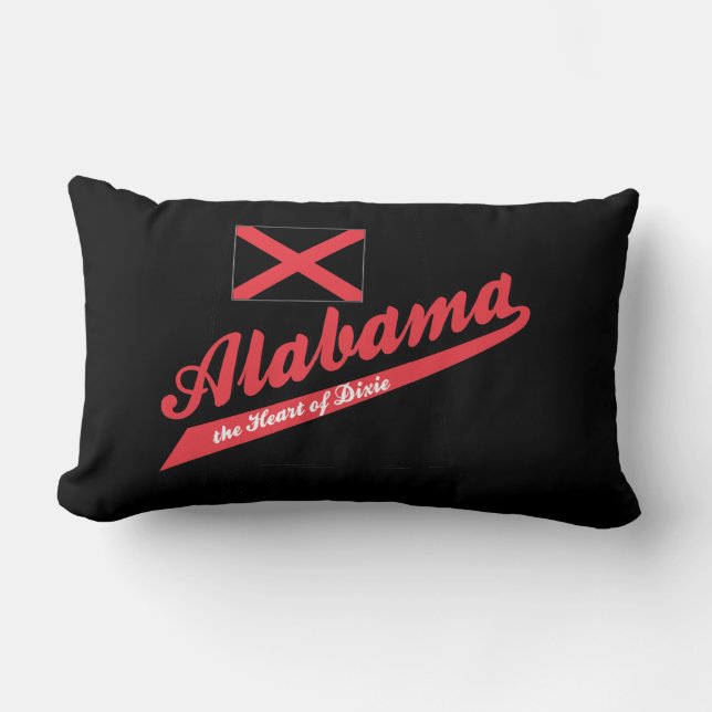 Alabama Heart of Dixie Lumbarkudde (Framsida)