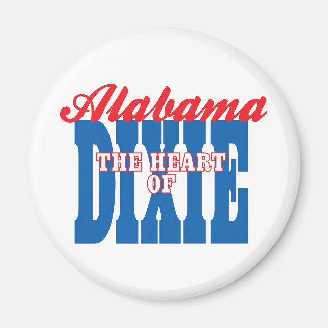 Alabama Heart of Dixie Magnet (Framsidan)