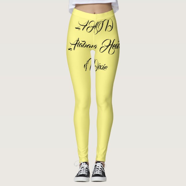 Alabama Heart of Dixie Monogram Leggings (Framsida)