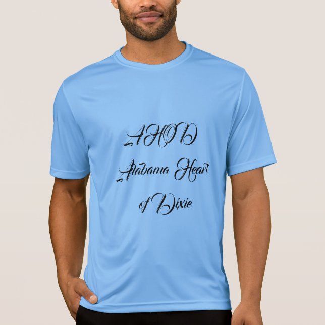 Alabama Heart of Dixie Monogram T Shirt (Framsida)
