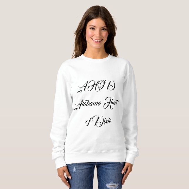 Alabama Heart of Dixie Monogram T Shirt (Hel framsida)