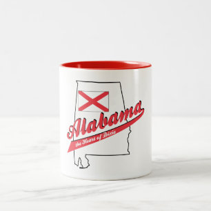 Alabama Heart of Dixie Två-Tonad Mugg