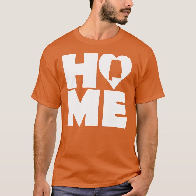 Alabama Hem Hem Tillstånd Tröjor T-Shirt (Framsida)