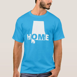Alabama Hemifrån Från Stat T-Shirt Toppar